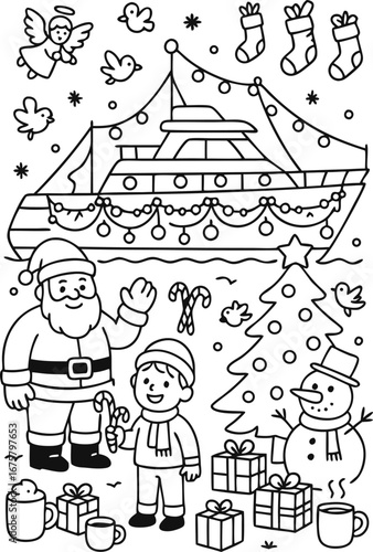 Christmas Coloring Pages for Kids & Adults | Santa, Reindeer, Snowman & Holiday Fun