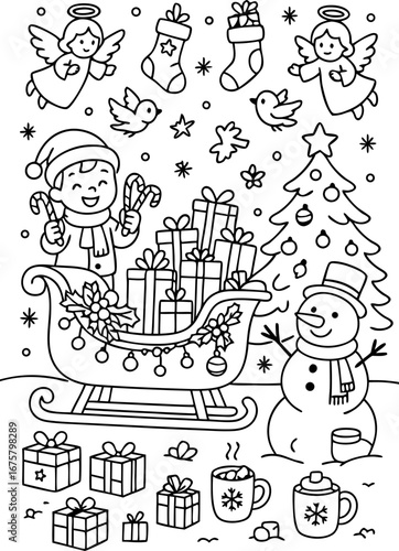 Christmas Coloring Pages for Kids & Adults | Santa, Reindeer, Snowman & Holiday Fun