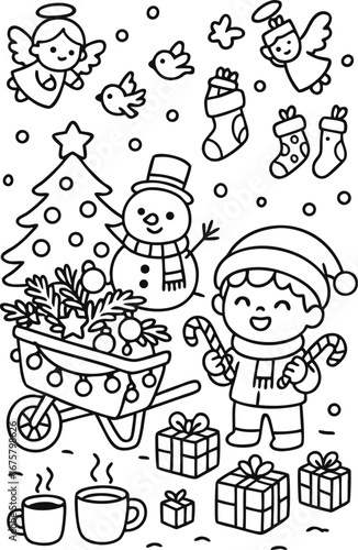 Christmas Coloring Pages for Kids & Adults | Santa, Reindeer, Snowman & Holiday Fun