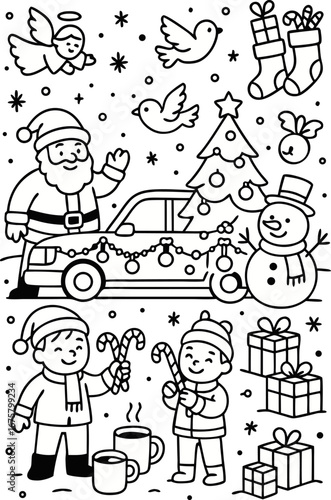 Christmas Coloring Pages for Kids & Adults | Santa, Reindeer, Snowman & Holiday Fun