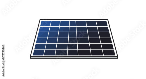 Solar panel renewable energy photovoltaic cell electricity generation sustainable power resource on transparent background