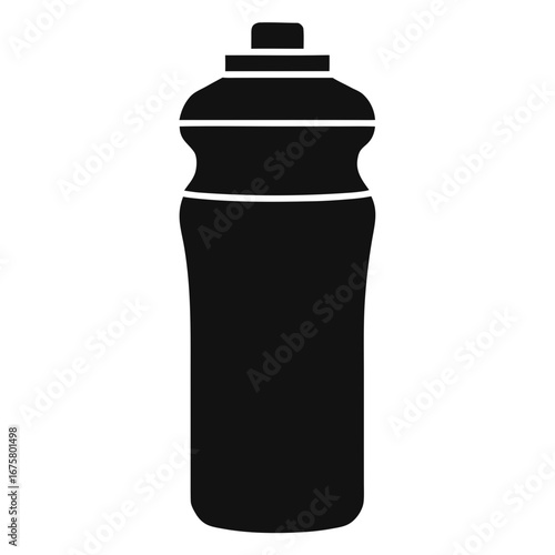 Classic ceramic insulator silhouette on white background