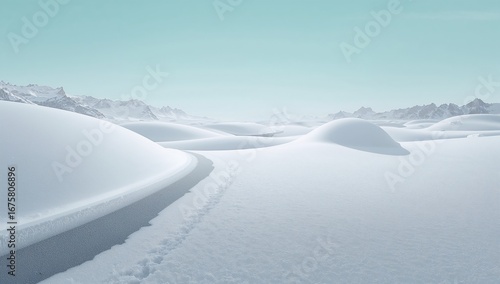Winter landscape snow landscape snow mountains nature landscape scene