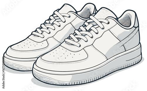Sneakers lifestyle linear icon set. featuring sports shoes, casual, high-tops, low-tops, and trainers styles