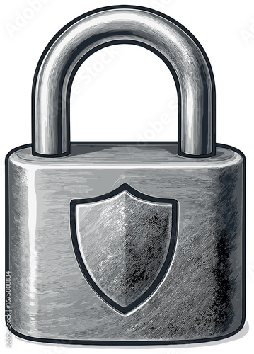 Security linear icon set. featuring lock, shield, key, padlock, firewall, fingerprint, password, antivirus, cctv, encryption