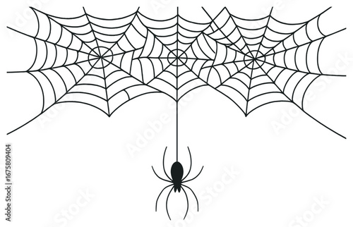 Halloween spider and web linear icon set. featuring cobweb, arachnid, tarantula, spiderweb, insect, and decorative symbols.