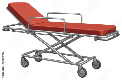 Emergency equipment 3d icon set. featuring stretcher, defibrillator, oxygen tank, first aid kit, and ambulance symbols