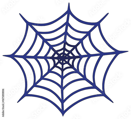 Spooky halloween 3d icon set. featuring spider web