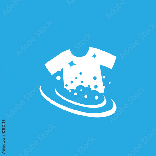 Laundry logo vector logo  concept template 