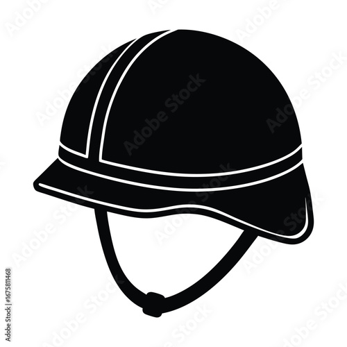 Vector illustration of a soldier helmet