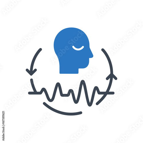 Mental health loop icon
