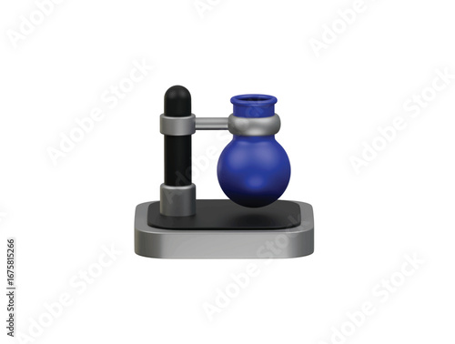 lab stand icon 3d illustration render