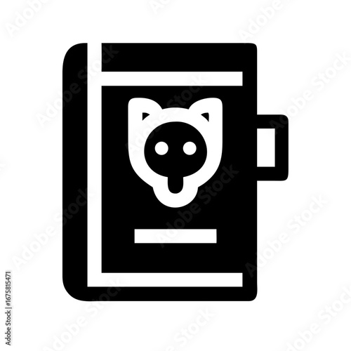 Human Animal Hybrid Mask Inside Journal Vector Outline Flat Glyph Minimal Editable Mythical Dream Design Icon Set