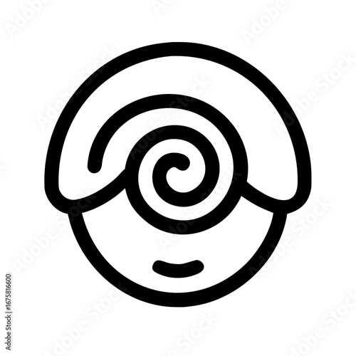 Spiral Mask Icon Set | Dream Archetype Symbol Creative Page Illustration Design Collection