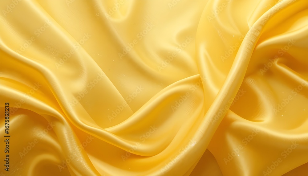 Obraz premium lighty yellow abstract background. Silk satin velvet fabric. Elegant luxury rich