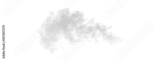Fog or smoke, realistic white cloud, smoke from fire, smoke from work, steam, vector png.	
