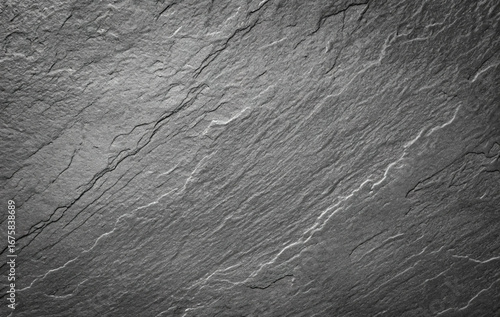 Dark Gray Slate Stone Texture Background