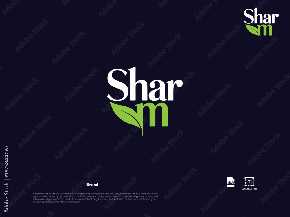 Fototapeta premium Modern minimalistic logo design