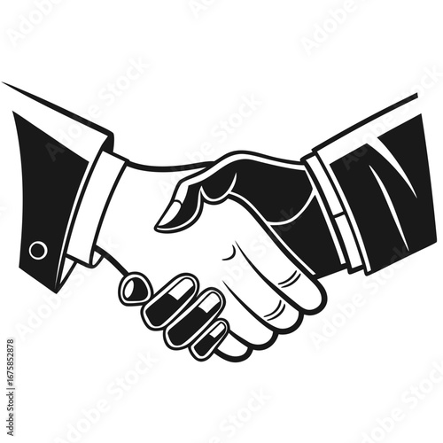 handshake vector illustration