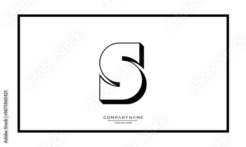 Wallpaper Mural Alphabet letters S or SS logo monogram Torontodigital.ca