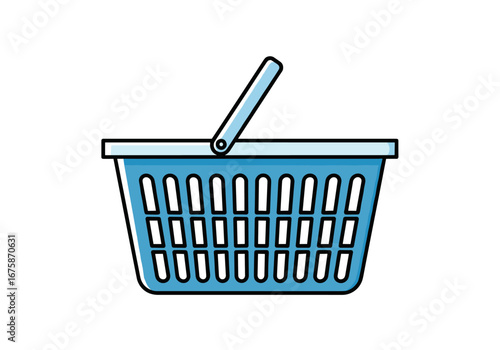 Shopping basket illustration icon for retail, grocery, or e-commerce design projects for buyers