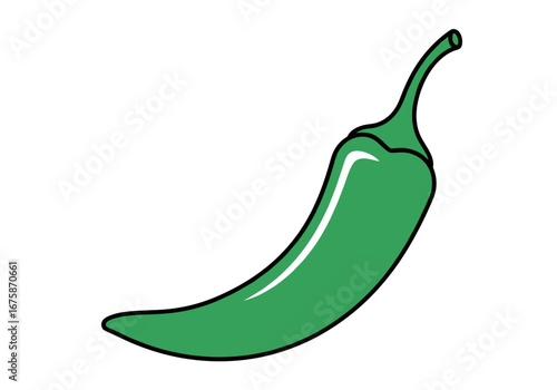 Vibrant green jalapeno pepper ready for cooking, adding zest and flavor to any dish