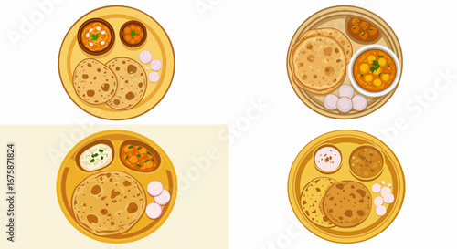 Flat Food Item Vector