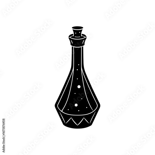 tall skinny potion vial silhouette