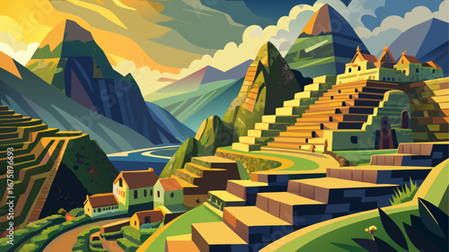 Machu Picchu, Peru
Terraced stone walls rise among misty peaks, ancient pathways wind through sacred plazas, and timeless Inca architecture reflects human mastery in harmony with breathtaking Andean l