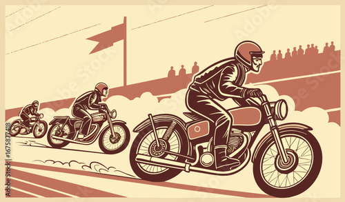 Motor cycle rally race