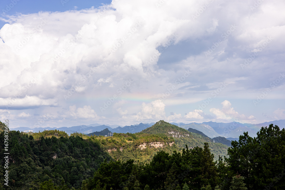 Fototapeta premium clouds over the mountains