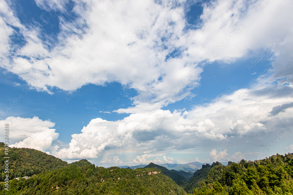 Fototapeta premium clouds over the mountains