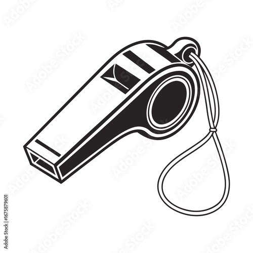 Industrial safety whistle for referee and coach, a clear signal for sports events and safety situations, an essential tool for authority