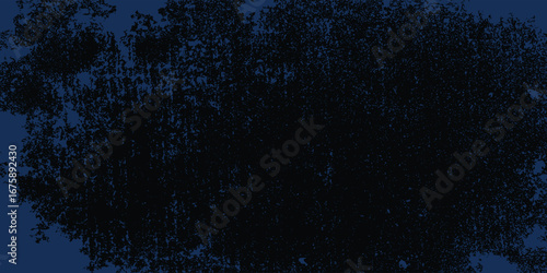 Dark blue ink watercolor grunge abstract background. Vector design