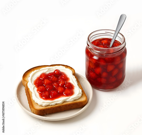 Wallpaper Mural Korean strawberry syrup and cream cheese strawberry toast

 Torontodigital.ca