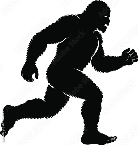 Bigfoot Silhouette SVG – Sasquatch Cut File