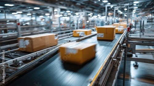 Efficient Package Sorting System in Modern Warehouse Facility