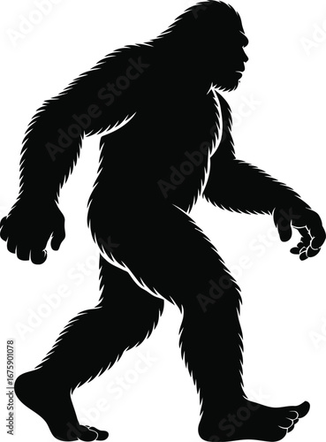 Bigfoot Silhouette SVG – Sasquatch Cut File