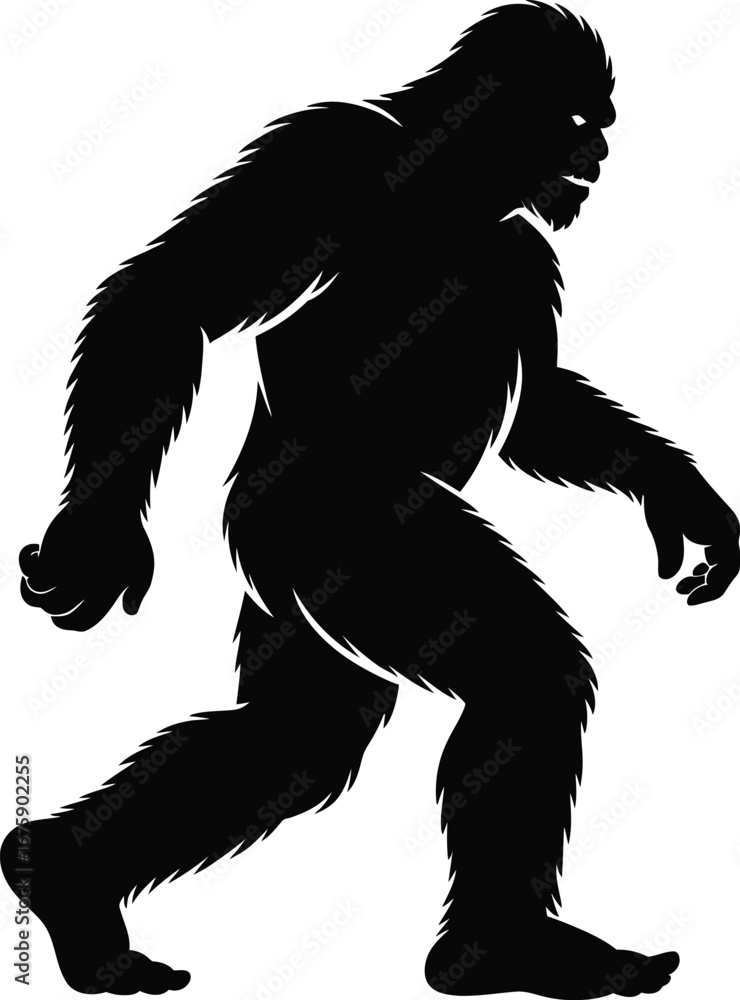Fototapeta premium Bigfoot Silhouette SVG – Sasquatch Cut File