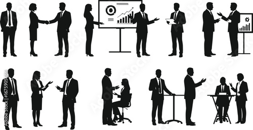 Professional Business Collaboration, Teamwork, Conference, Corporate Meeting, Success, Strategy, Partnership, Negotiation, Office Discussion, Group of Professionals in Modern Workplace