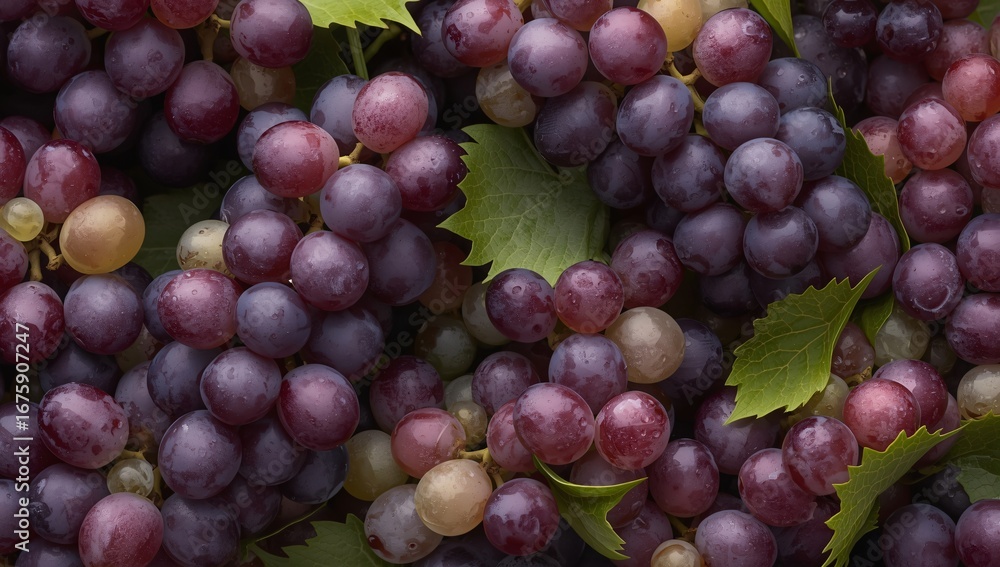 Fototapeta premium Grape Themed Background 