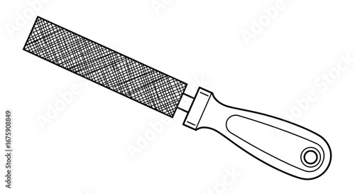 Durable metal file tool with ergonomic handle for wood metal plastic and stone shaping smoothing and finishing tasks