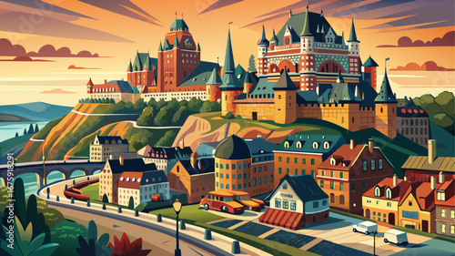 Quebec City, Canada
Cobblestone alleys, fortified ramparts, and grand châteaux overlook the St. Lawrence River, blending European charm with North American spirit in a timeless cityscape of elegance a