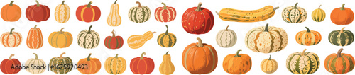 Harvest bounty offers variety of pumpkins, squash, and gourds for festive fall decorations and tasty seasonal recipes