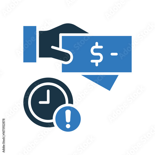 Late Fee mixed color icon