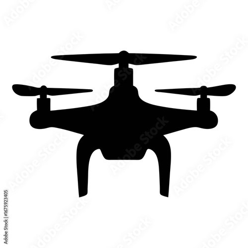 Drone silhouette vector image for aerial photography and videography enthusiasts and professionals