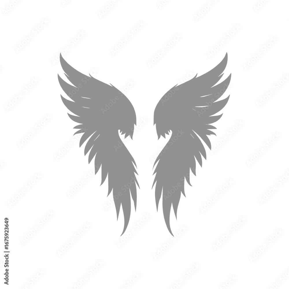 Fototapeta premium Symmetrical Wings Silhouette Design