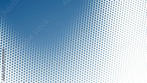 Steel Blue Halftone Abstract Background with Modern Gradient Dots and Stylish Geometric Texture Design