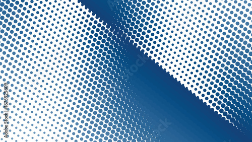 Steel Blue Halftone Abstract Background with Modern Gradient Dots and Stylish Geometric Texture Design