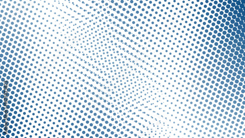 Steel Blue Halftone Abstract Background with Modern Gradient Dots and Stylish Geometric Texture Design